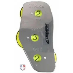 Champro Umpire Gear Champro 3-Dial Optic Yellow Steel Umpire Indicator - 3/2/2 Count