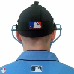 Wilson Umpire Gear Wilson MLB Sky Blue Dyna-Lite Steel Umpire Mask With Sky Blue And Tan -The Ball Gears Sales A3009 BL TN Worn Back