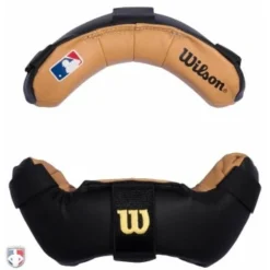 Wilson Umpire Gear Wilson MLB Two Tone Umpire Mask Replacement Pads - Black And Tan