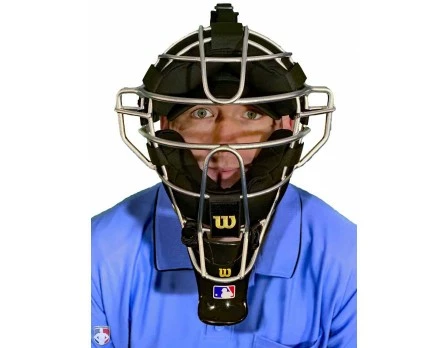 Wilson Umpire Gear Wilson MLB Gold 4" Umpire Throat Guard 3 Wilson Umpire Gear Wilson MLB Gold 4" Umpire Throat Guard - Image 3