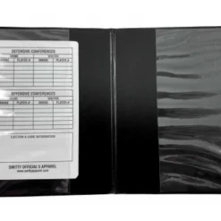 Smitty Umpire Oversized "Book" Style 6” Umpire Lineup Card Holder / Game Card Referee Wallet -The Ball Gears Sales ACS 542 Smitty Oversized Game Card Holder Open Card Insert
