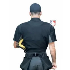 Wilson Umpire Gear Wilson MLB West Vest Pro Gold 2 Memory Foam Umpire Chest Protector -The Ball Gears Sales B7203 Wilson MLB West Vest Pro Gold 2 Memory Foam Umpire Chest Protector worn shirt back