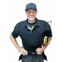 Wilson Umpire Gear Wilson MLB West Vest Pro Gold 2 Memory Foam Umpire Chest Protector -The Ball Gears Sales B7203 Wilson MLB West Vest Pro Gold 2 Memory Foam Umpire Chest Protector worn shirt front