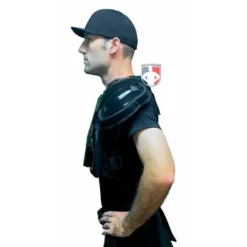 Wilson Umpire Gear Wilson MLB West Vest Pro Gold 2 Air Management Umpire Chest Protector -The Ball Gears Sales B7204 Wilson MLB West Vest Pro Gold 2 Air Management Umpire Chest Protector worn side