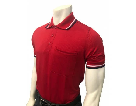 Smitty Umpire Smitty Short Sleeve Body Flex Umpire Shirt - Red 1 Smitty Umpire Smitty Short Sleeve Body Flex Umpire Shirt - Red