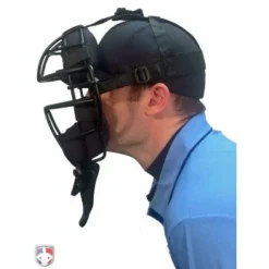 Champro Umpire Gear Champro Vented 4 1/2" Umpire Throat Guard -The Ball Gears Sales CM TG 45 Worn Side