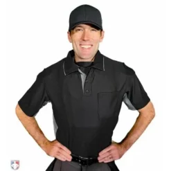 ALL-STAR Umpire Gear All-Star Internal Shell Umpire Chest Protector -The Ball Gears Sales CPU26 All Star Internal Shell Umpire Chest Protector Worn Front View with Shirt