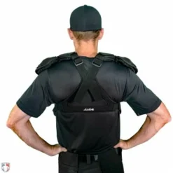 ALL-STAR Umpire Gear All-Star Cobalt Umpire Chest Protector 13 ALL-STAR Umpire Gear All-Star Cobalt Umpire Chest Protector -The Ball Gears Sales CPU5000 All Star Cobalt Umpire Chest Protector Worn Back View 1