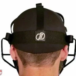 Force3 Umpire Gear Force3 Defender Umpire Mask -The Ball Gears Sales F3 DEF BK BK Force3 Defender V2 Umpire Mask with Black Worn Back Harness View