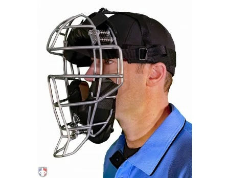 Force3 Umpire Gear Force3 Silver Defender Umpire Mask With Black 6 Force3 Umpire Gear Force3 Silver Defender Umpire Mask With Black - Image 6