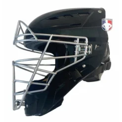 Force3 Umpire Gear Force3 Silver Defender Hockey Style Umpire Helmet -The Ball Gears Sales F3 HSMV3 SV Force3 V2 Silver Defender Hockey Style Umpire Helmet side