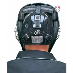 Force3 Umpire Gear Force3 Silver Defender Hockey Style Umpire Helmet -The Ball Gears Sales F3 HSMV3 SV Force3 V2 Silver Defender Hockey Style Umpire Helmet worn reverse