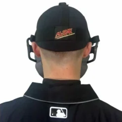 ALL-STAR Umpire Gear All-Star Black Magnesium Umpire Mask With Grey LUC 12 ALL-STAR Umpire Gear All-Star Black Magnesium Umpire Mask With Grey LUC -The Ball Gears Sales FM4000 MAG UMP BK GY Worn Back