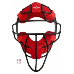 ALL-STAR Umpire Gear All-Star LUC Umpire Mask Replacement Pads - Red -The Ball Gears Sales FM4000LUC All Star LUC Umpire Mask Replacement Pads Red with Black Mask 2