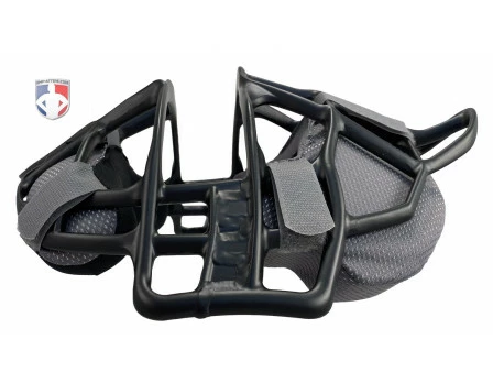 ALL-STAR Umpire Gear All-Star Black Magnesium Umpire Mask With Grey LUC 4 ALL-STAR Umpire Gear All-Star Black Magnesium Umpire Mask With Grey LUC - Image 4