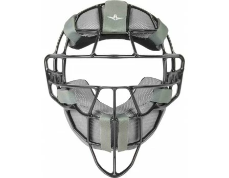 ALL-STAR Umpire Gear All-Star Black Magnesium Umpire Mask With Grey LUC 1 ALL-STAR Umpire Gear All-Star Black Magnesium Umpire Mask With Grey LUC