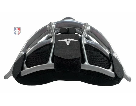 ALL-STAR Umpire Gear All-Star Silver Magnesium Umpire Mask With Black LUC 4 ALL-STAR Umpire Gear All-Star Silver Magnesium Umpire Mask With Black LUC - Image 4
