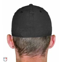 Smitty Umpire Smitty Performance Flex Fit Umpire Cap -The Ball Gears Sales HT31 BK Smitty Performance Flex Fit Umpire Cap Worn Back View