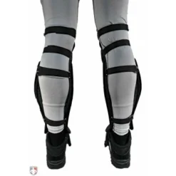 ALL-STAR Umpire Gear All-Star Cobalt Umpire Shin Guards -The Ball Gears Sales LGU5000 All Star Cobalt Umpire Shin Guards Worn Back View