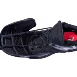 New Balance Referee And Umpire Shoes New Balance V3 Black & White Low-Cut Umpire Plate Shoes -The Ball Gears Sales MUL460T3 New Balance V3 Black White Low Cut Umpire Plate Shoes Top View with Plate Up