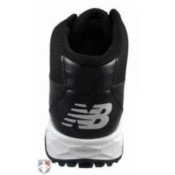 New Balance Referee And Umpire Shoes New Balance V3 Black & White Mid-Cut Umpire Base Shoes -The Ball Gears Sales MUM950T3 New Balance V3 Black White Mid Cut Umpire Base Shoes Back View