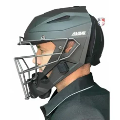 ALL-STAR Umpire Gear All-Star Matte Black MVP5 Umpire Helmet -The Ball Gears Sales MVP5 All Star Matte Black MVP5 Umpire Helmet side