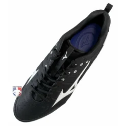 Mizuno Ambition 2 All-Surface Black & White Low-Cut Shoes -The Ball Gears Sales MZ AB2L Mizuno Ambition 2 All Surface Low Cut Umpire Referee Turf Shoe Top Down