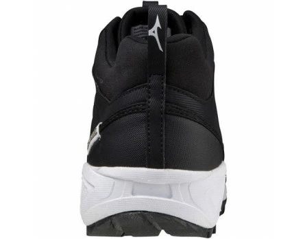 Mizuno Ambition 2 All-Surface Black & White Mid-Cut Shoes 2 Mizuno Ambition 2 All-Surface Black & White Mid-Cut Shoes - Image 2