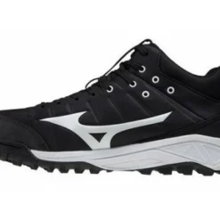 Mizuno Ambition 2 All-Surface Black & White Mid-Cut Shoes
