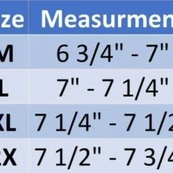 Neumann Officials Gloves Neumann All-Black Officials Gloves With Synthetic Palms -The Ball Gears Sales Neumann Glove Size Chart 4