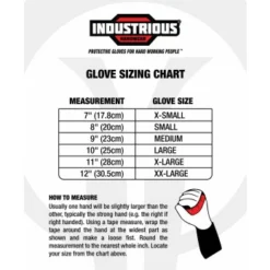 Industrious Handwear Sports Officials Black Gloves - Winter Style -The Ball Gears Sales ORF Industrious Handwear Sports Officials Gloves Year Round Style sizing chart 2