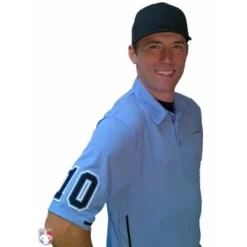 Smitty Umpire Smitty Vertical Stripe Umpire Shirt - Polo Blue -The Ball Gears Sales S310 PB with N4 SUB BPBW 2