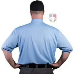 Smitty Umpire Smitty Vertical Stripe Umpire Shirt - Polo Blue -The Ball Gears Sales S310 PB Back