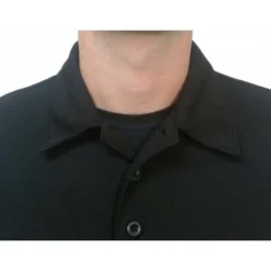 Smitty Umpire Smitty Long Sleeve Vertical Stripe Umpire Shirt -The Ball Gears Sales S311 BK Collar