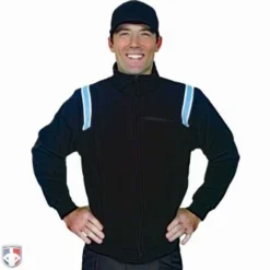 Smitty Umpire Smitty Major League Style Fleece Lined Umpire Jacket - Black And Polo Blue