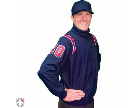 Smitty Umpire Smitty Major League Style Fleece Lined Umpire Jacket - Navy And Red 3 Smitty Umpire Smitty Major League Style Fleece Lined Umpire Jacket - Navy And Red - Image 3