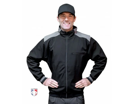 Smitty Umpire Smitty Major League Replica Thermal Umpire Jacket - Black With Charcoal Grey 1 Smitty Umpire Smitty Major League Replica Thermal Umpire Jacket - Black With Charcoal Grey