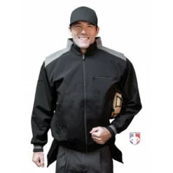 Smitty Umpire Smitty Major League Replica Thermal Umpire Jacket - Black With Charcoal Grey 13 Smitty Umpire Smitty Major League Replica Thermal Umpire Jacket - Black With Charcoal Grey -The Ball Gears Sales S341 Smitty Major League Replica Thermal Umpire Jacket Black with Charcoal Grey front plate