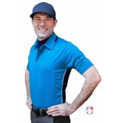 Smitty Umpire Smitty NCAA Softball Short Sleeve Body Flex Men's Umpire Shirt - Bright Blue