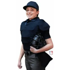 Smitty Umpire Smitty NCAA Softball Short Sleeve Body Flex Women's Umpire Shirt - Midnight Navy -The Ball Gears Sales S346 MN Smitty NCAA Softball Short Sleeve Body Flex Womens Umpire Shirt Midnight Navy side plate