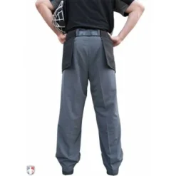 Smitty Umpire Smitty Performance Poly Spandex Charcoal Grey Plate Umpire Pants -The Ball Gears Sales S392 SMITTY PERFORMANCE POLY SPANDEX CHARCOAL GREY PLATE UMPIRE PANTS BACK