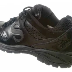 Smitty Umpire Smitty All-Black Umpire / Referee Field Shoes -The Ball Gears Sales SM FIELD Smitty Field Umpire Referee Shoes Back Angled Outside View