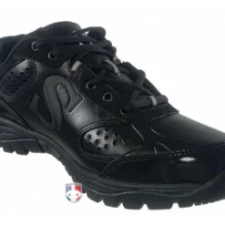 Smitty Umpire Smitty All-Black Umpire / Referee Field Shoes -The Ball Gears Sales SM FIELD Smitty Field Umpire Referee Shoes Front Angled Inside View 1