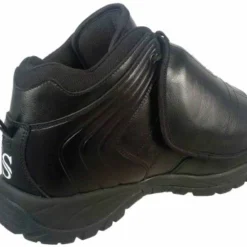Smitty Umpire Smitty All-Black Mid-Cut Umpire Plate Shoes -The Ball Gears Sales SM Plate Back Angled Inside