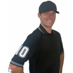 Smitty Umpire Smitty Pro Knit Umpire Shirt - Black -The Ball Gears Sales U126 BK with N4 SUB WBW