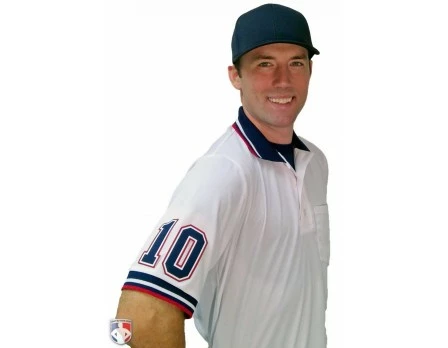 4" Navy On White On Red Precision-Cut Number 3 4" Navy On White On Red Precision-Cut Number - Image 3