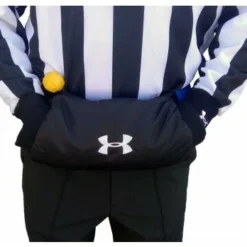 Under Armour Undeniable Handwarmer -The Ball Gears Sales UA WARMER WORN FRONT CLOSEUP HANDS IN