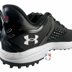 Under Armour Yard Turf Black & White Field Shoes -The Ball Gears Sales UA YT Under Armour Yard Turf Black White Field Shoes Charged back angle wm 1