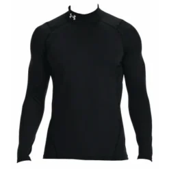 Under Armour V2 ColdGear Compression Long Sleeve Mock Shirt -The Ball Gears Sales UACG MOCK2 BK Under Armour ColdGear Long Sleeve Fitted Mock Shirt