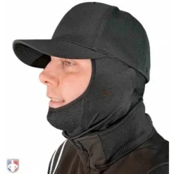 UMPLIFE Cold Weather Mask -The Ball Gears Sales ULF CWM UMPLIFE Cold Weather Mask Worn Front Angled View Under Mouth Baseball